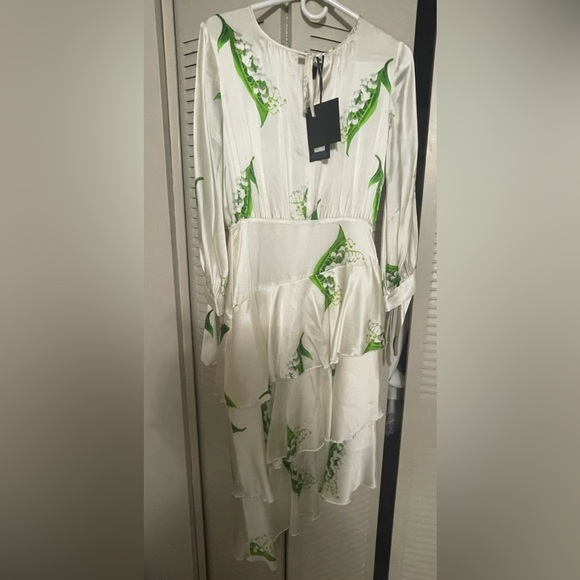 Cynthia Rowley Florence Lily of the Valley Print maxi dress. Size 2 - Picture 3 of 5